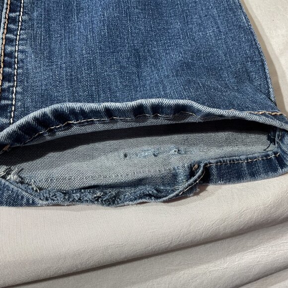 Grace In L.A. Womens Embellished Bootcut Jeans Size 28 Blue Denim With Decorativ - Picture 8 of 11